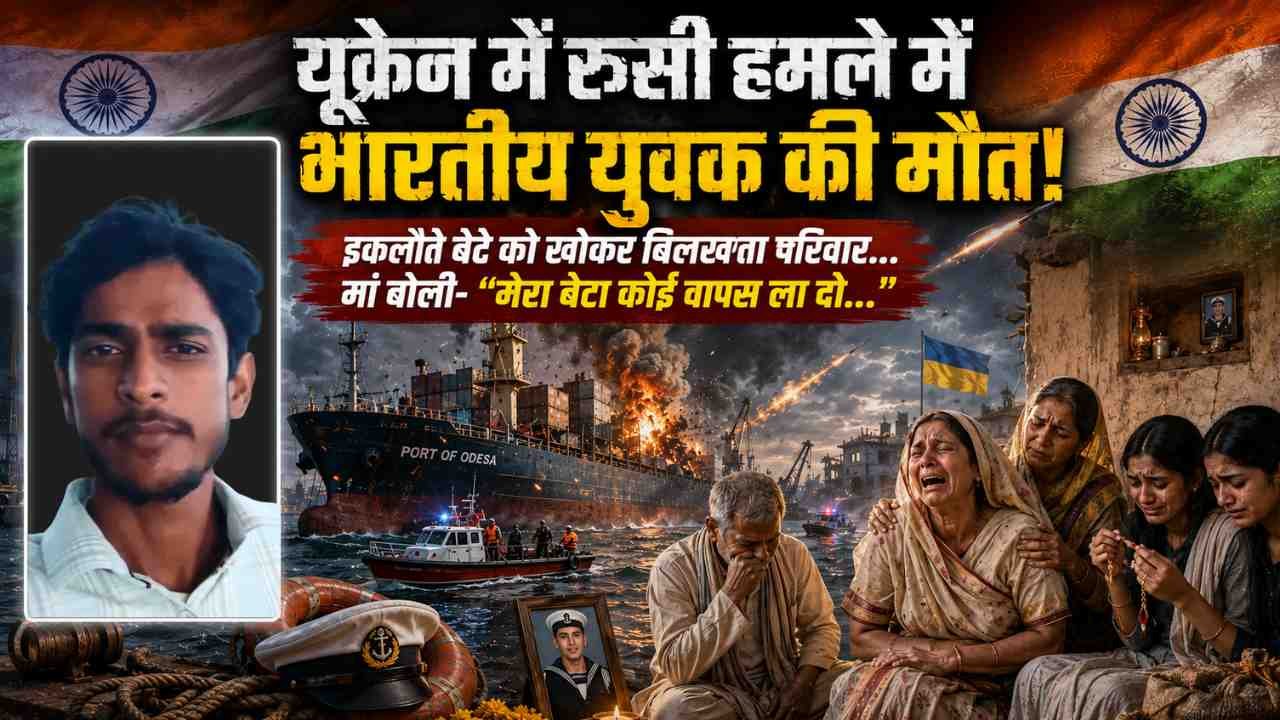 UP News: यूक्रेन में रूसी हमले में भारतीय युवक की मौत! इकलौते बेटे को खोकर बिलखता परिवार; मां बोली- "मेरा बेटा ला दो..."