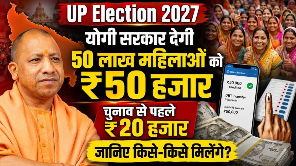 UP Election 2027: योगी सरकार देगी 50 लाख महिलाओं को ₹50 हजार; चुनाव से पहले ₹20 हजार, जानिए किसे-किसे मिलेंगे?