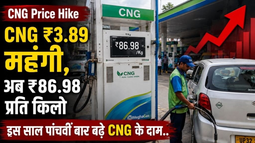 CNG Price Hike: CNG ₹3.89 महंगी, अब ₹86.98 प्रति किलो; इस साल पांचवीं बार बढ़े CNG के दाम..