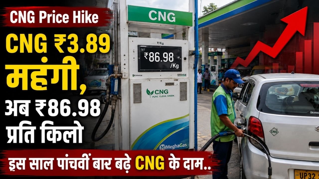 CNG Price Hike: CNG ₹3.89 महंगी, अब ₹86.98 प्रति किलो; इस साल पांचवीं बार बढ़े CNG के दाम..