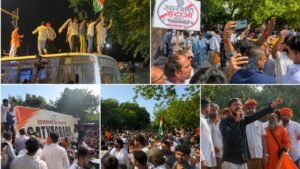 Arakshan Hatao Andolan में बवाल! बस पर चढ़े प्रदर्शनकारी..