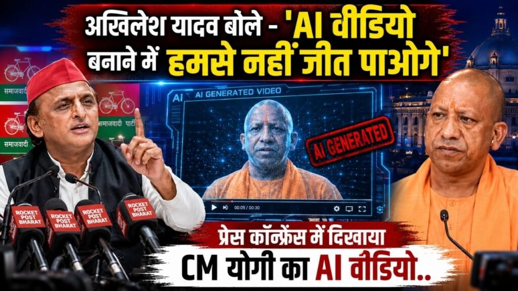 UP News: अखिलेश यादव बोले - 'AI वीडियो बनाने में हमसे नहीं जीत पाओगे'; प्रेस कॉन्फ्रेंस में दिखाया CM योगी का AI वीडियो..
