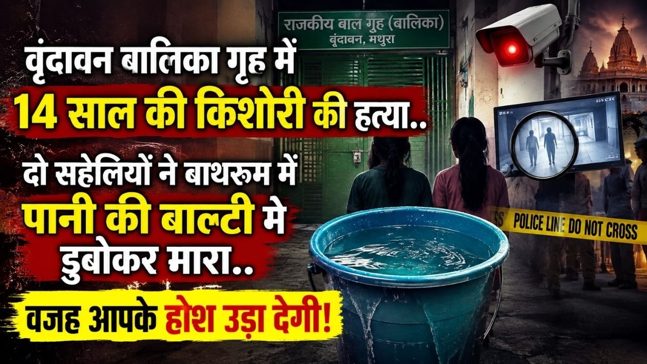 UP Crime News: वृंदावन बालिका गृह में 14 साल की किशोरी की हत्या, दो सहेलियों ने बाथरूम में पानी की बाल्टी में डुबोकर मारा..