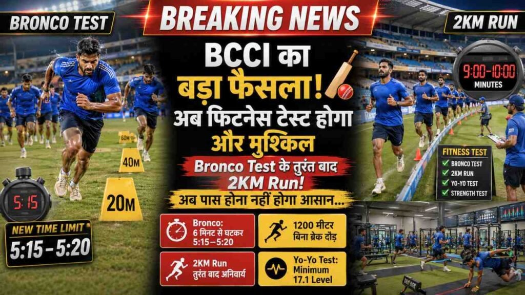 Cricket Team Fitness Test: BCCI ने फिटनेस टेस्ट किए और कठिन, हर्षित राणा और नीतीश रेड्डी के मामले के बाद सख्ती..