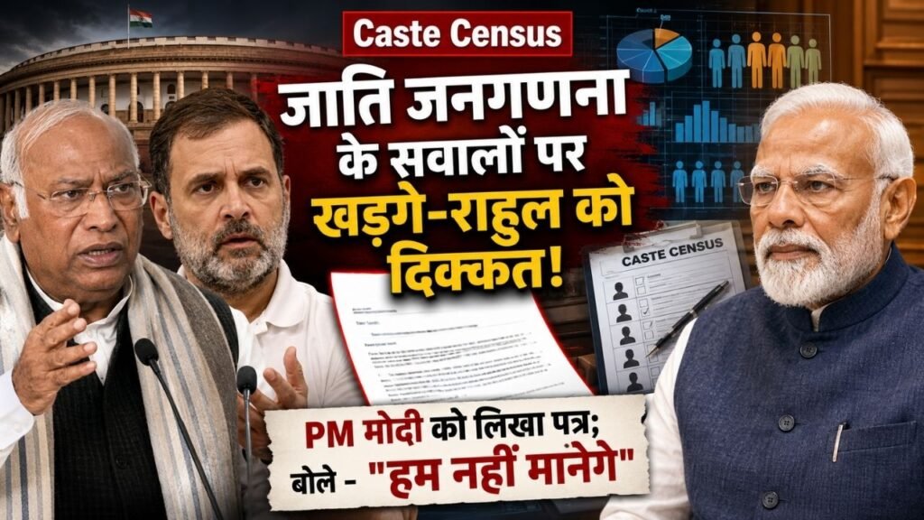 Caste Census: जाति जनगणना के सवालों पर खड़गे-राहुल को दिक्कत, PM मोदी को लिखा पत्र; बोले - "हम नहीं मानेंगे"