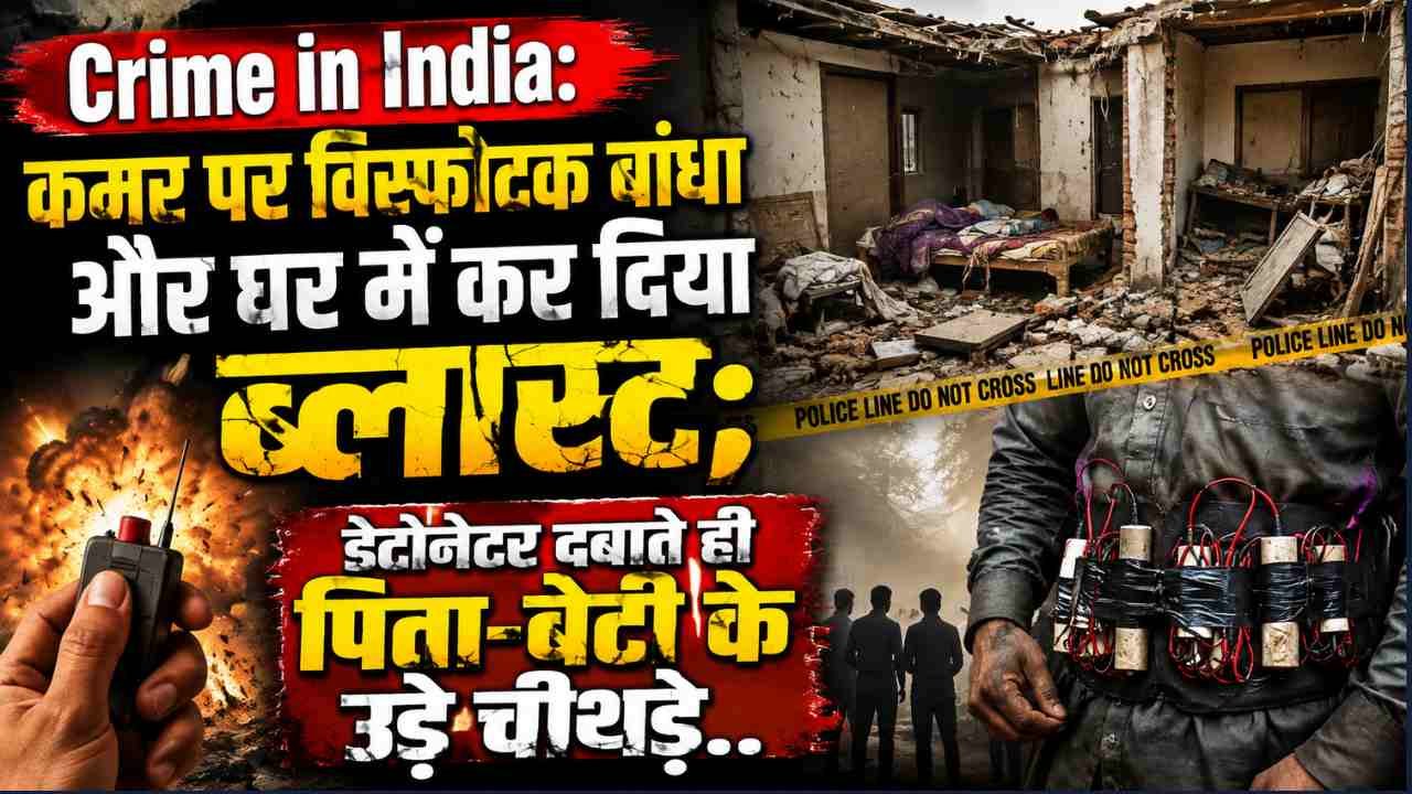 Crime in India: कमर पर विस्फोटक बांधा और घर में कर दिया ब्लास्ट; डेटोनेटर दबाते ही पिता-बेटी के उड़े चीथड़े..