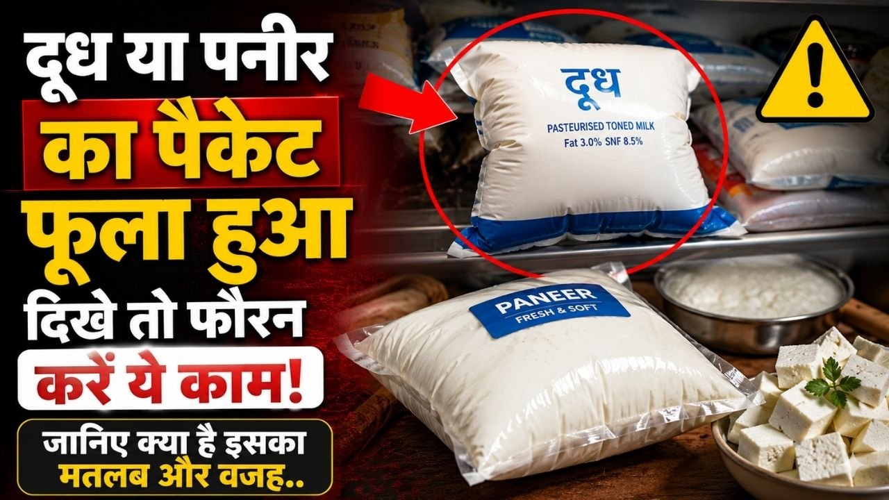 Health Tips: दूध या पनीर का पैकेट फूला हुआ दिखे तो फौरन करें ये काम; जानिए क्या है इसका मतलब और वजह..