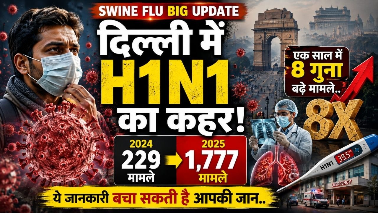 Swine Flu Update: दिल्ली में H1N1 का कहर! एक साल में 8 गुना बढ़े मामले; ये जानकारी बचा सकती है आपकी जान..
