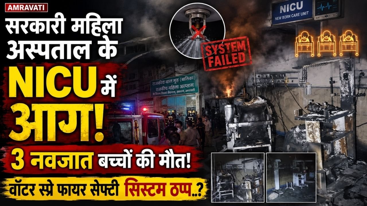 Hospital Fire: सरकारी महिला अस्पताल के NICU में आग, 3 बच्चों की मौत; 36 बच्चों को बचाया गया, फायर सेफ्टी ठप्प..
