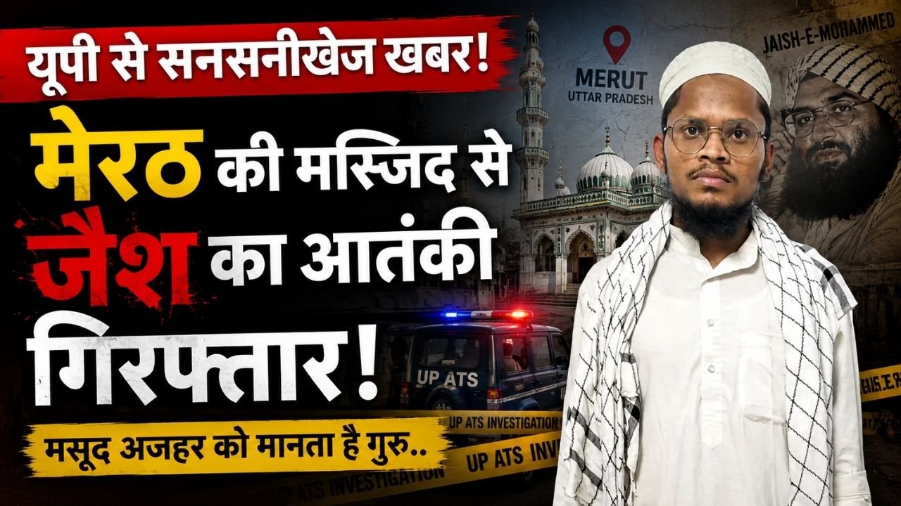 UP Big News: मेरठ की मस्जिद से जैश का आतंकी गिरफ्तार! मसूद अजहर को मानता है गुरु, मदरसे से ली मौलवी की डिग्री..