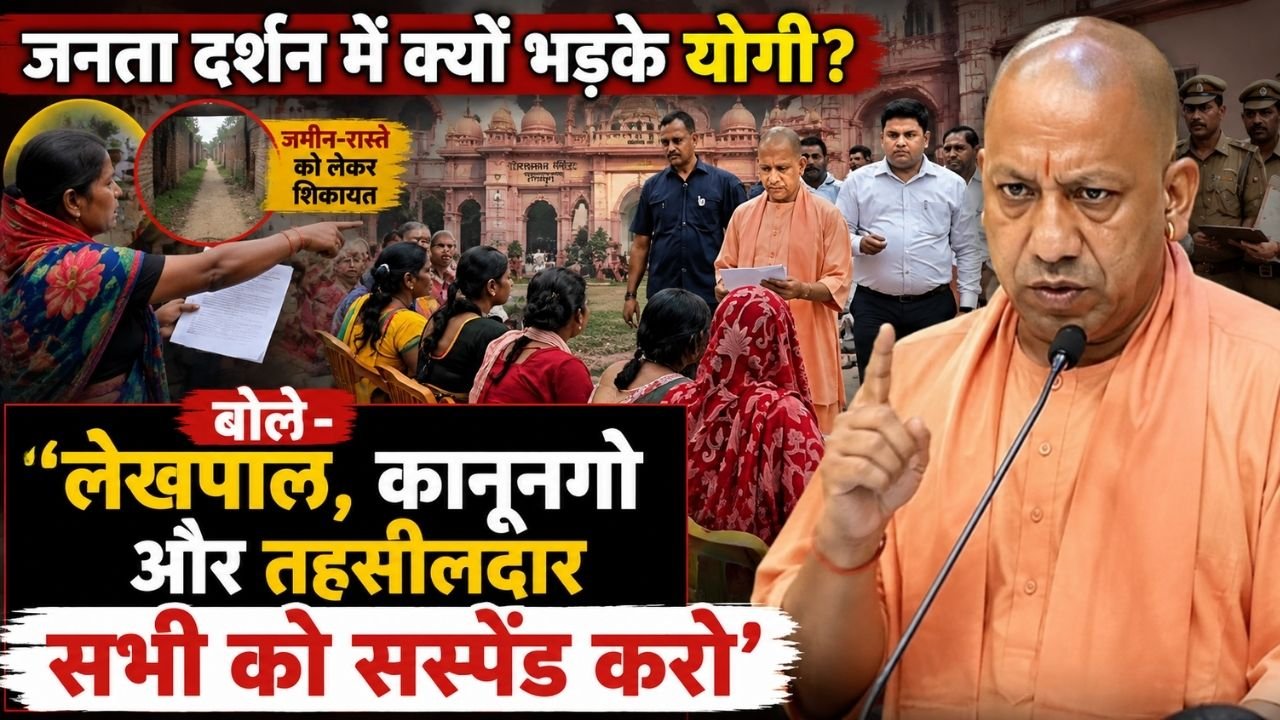 UP News: जनता दर्शन में क्यों भड़के योगी? बोले - 'सभी को सस्पेंड करो', एक महिला की शिकायत पर बड़े अधिकारीयों को चेतावनी..