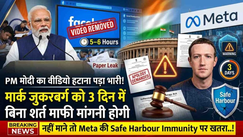 Meta vs Modi: PM मोदी का वीडियो हटाने पर मार्क जुकरबर्ग से 3 दिन में बिना शर्त माफी की मांग; नहीं माने तो होगा बड़ा एक्शन..