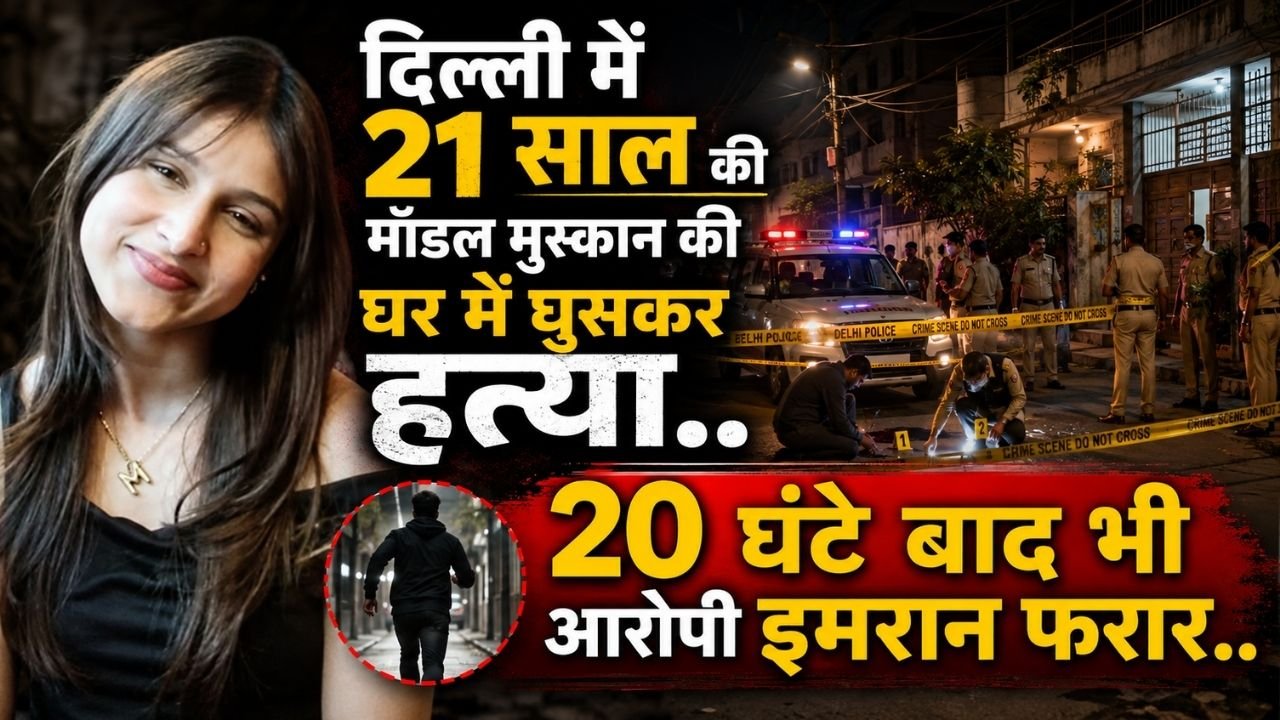 Crime News: दिल्ली में 21 साल की मुस्कान की घर में घुसकर निर्मम हत्या, 20 घंटे बाद भी आरोपी इमरान फरार..