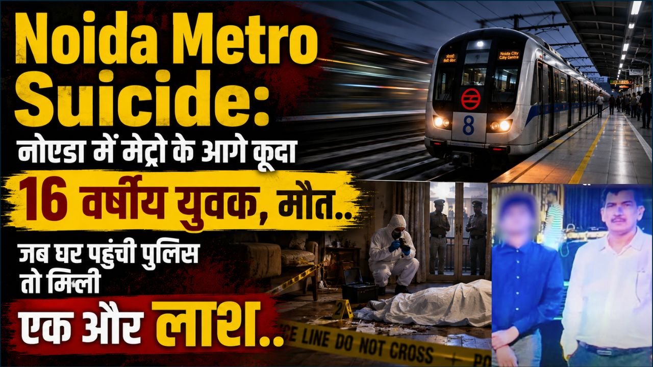 Noida Metro Suicide: नोएडा में मेट्रो के आगे कूदा 16 वर्षीय युवक, मौत.. जब घर पहुंची पुलिस तो मिली एक और लाश..