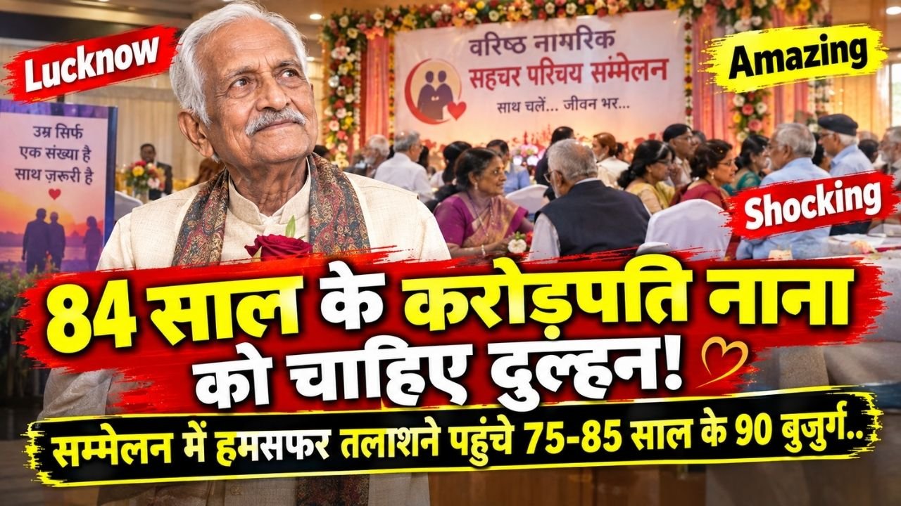 Amazing News: 84 साल के करोड़पति नाना को चाहिए दुल्हन, सम्मेलन में हमसफर तलाशने पहुंचे 75-85 साल के 90 बुजुर्ग..
