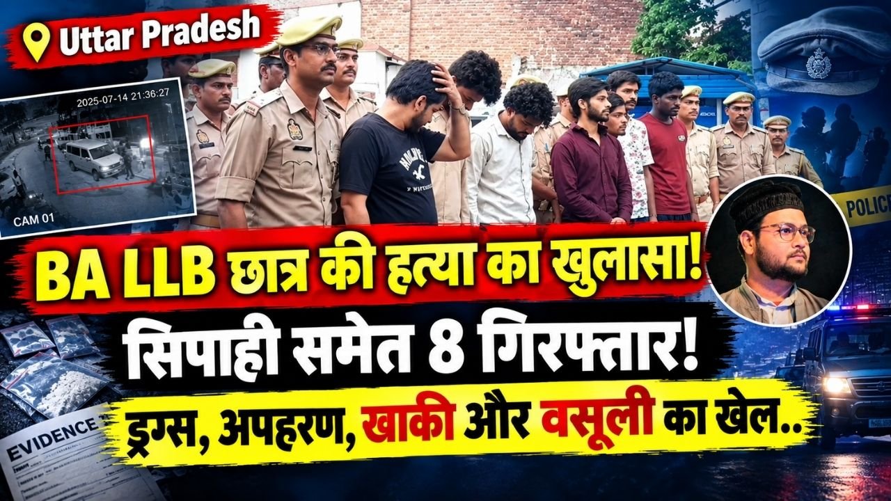 UP Crime: BA LLB छात्र की हत्या का खुलासा! सिपाही समेत 8 गिरफ्तार; ड्रग्स, अपहरण, खाकी और वसूली का खेल..