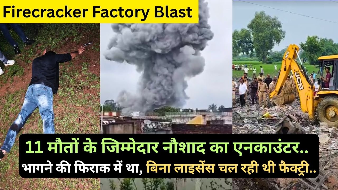 Firecracker Factory Blast: एनकाउंटर के बाद मालिक नौशाद गिरफ्तार; भागने की फिराक में था, बिना लाइसेंस चल रही थी फैक्ट्री..