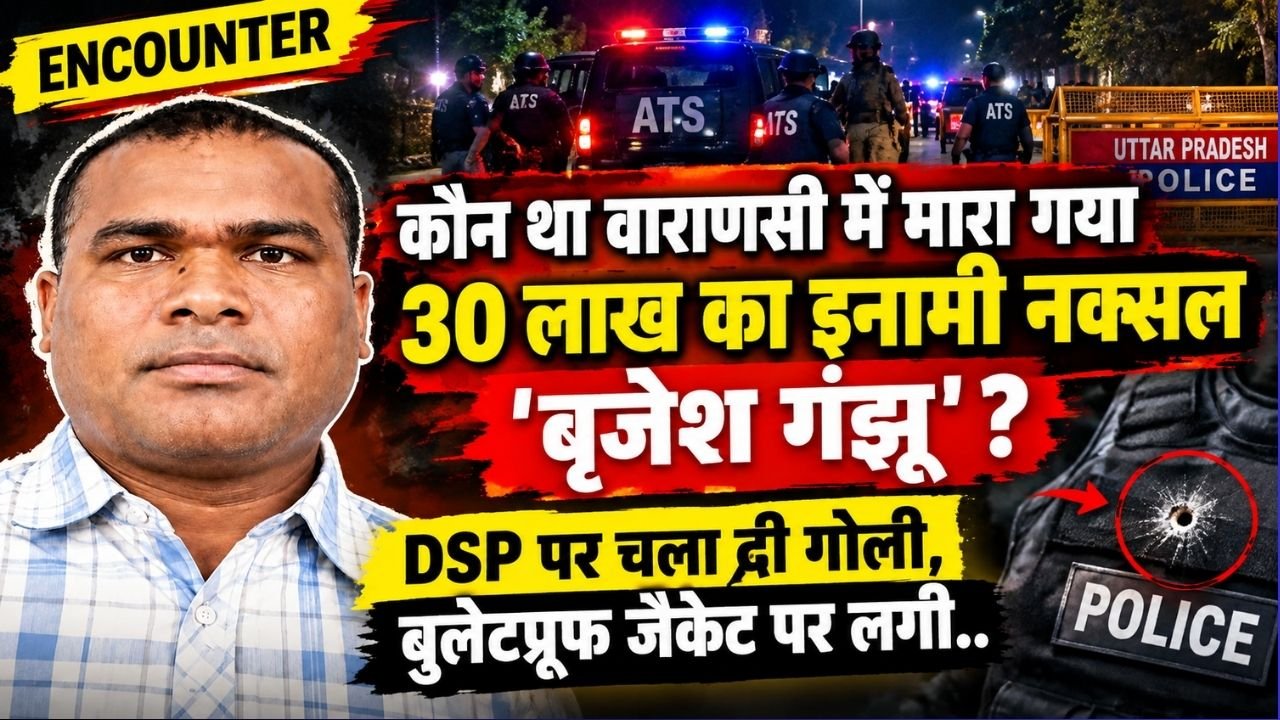 UP Encounter: कौन था वाराणसी में मारा गया 30 लाख का इनामी नक्सल? DSP पर चला दी गोली, बुलेटप्रूफ जैकेट पर लगी..