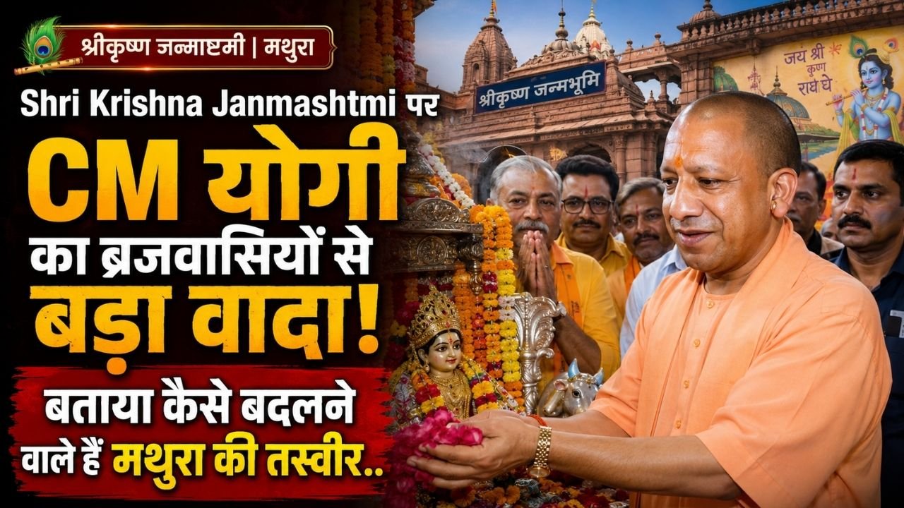 Shri Krishna Janmashtami पर CM योगी का ब्रजवासियों से बड़ा वादा! बताया कैसे बदलने वाले हैं मथुरा की तस्वीर..