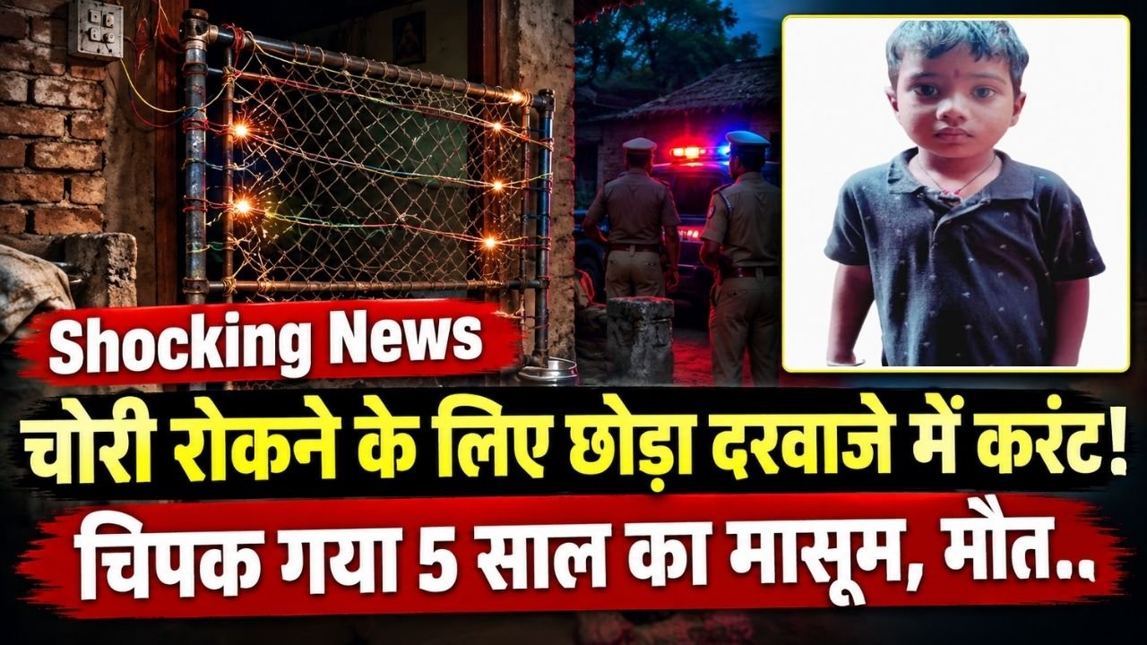 Shocking News: चोरी रोकने के लिए छोड़ा दरवाजे में करंट, चिपक गया 5 साल का मासूम, मौत.. एक बच्ची भी झुलसी!