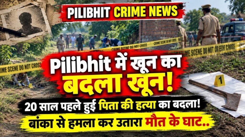 Pilibhit में खून का बदला खून! 20 साल पहले हुई पिता की हत्या का बदला; बांका से हमला कर उतारा मौत के घाट..