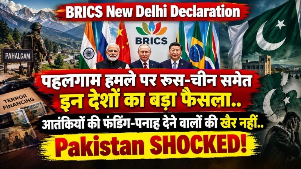 BRICS New Delhi Declaration: पहलगाम हमले पर बड़ा फैसला; आतंकियों की फंडिंग-पनाह देने वालों की खैर नहीं..