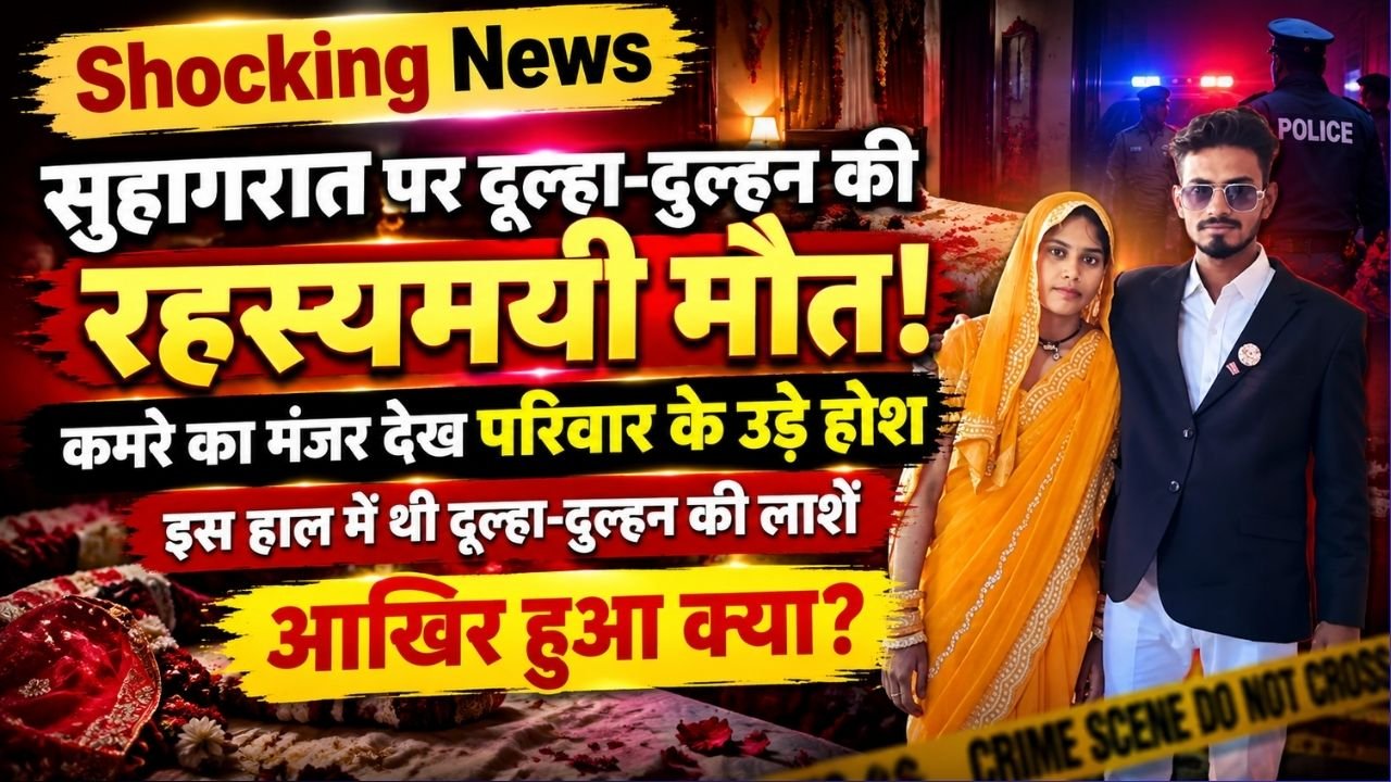 Shocking News: सुहागरात पर दूल्हा-दुल्हन की रहस्यमयी मौत, कमरे का मंजर देख परिवार के उड़े होश; आखिर हुआ क्या?
