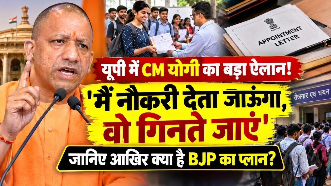 UP News: यूपी में बड़ा एलान! CM योगी ने कहा - 'मैं नौकरी देता जाऊंगा, वो गिनते जाएं', जानिए आखिर क्या है BJP का प्लान?