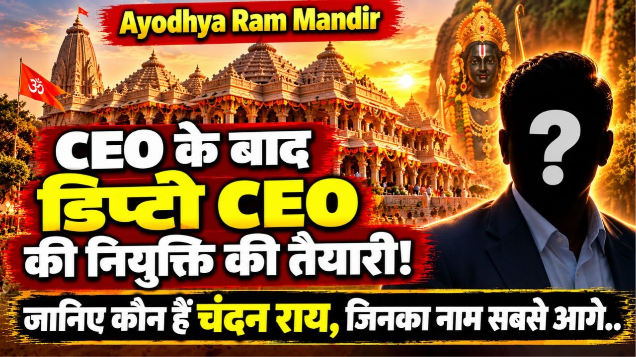 Ayodhya Ram Mandir में CEO के बाद डिप्टी CEO की नियुक्ति की तैयारी! जानिए कौन हैं चंदन राय, जिनका नाम सबसे आगे..