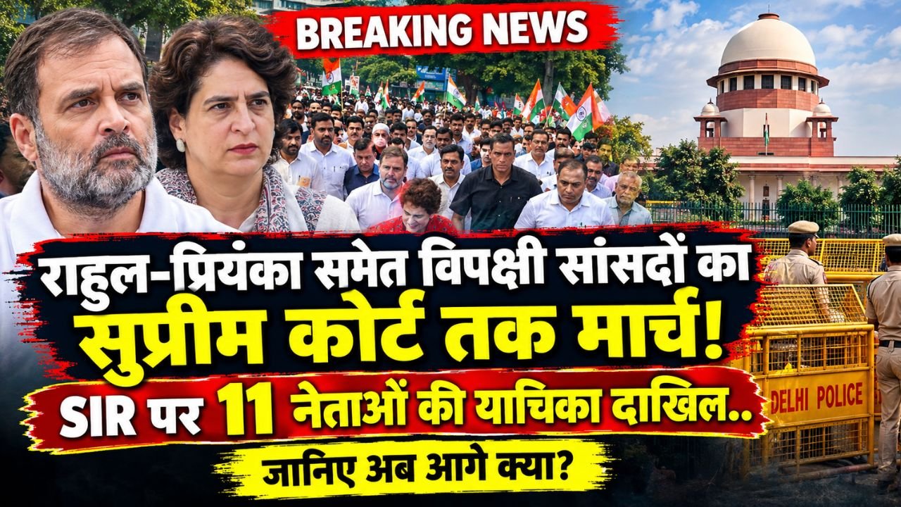 SIR Protest Update: राहुल-प्रियंका समेत विपक्षी सांसदों का सुप्रीम कोर्ट तक मार्च, SIR पर 11 नेताओं की याचिका दाखिल..