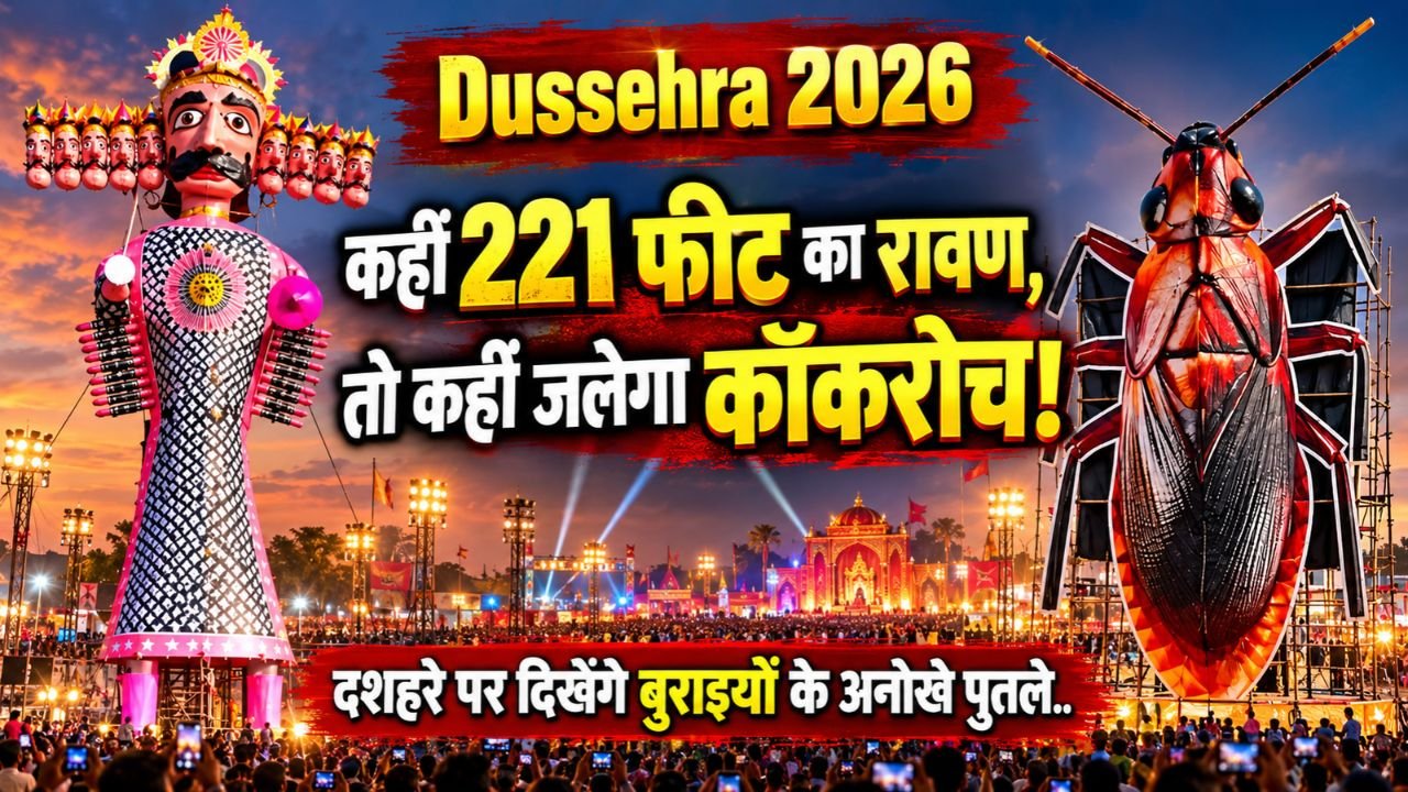 Dussehra 2026: कहीं 221 फीट का रावण, तो कहीं जलेगा कॉकरोच! दशहरे पर दिखेंगे बुराइयों के अनोखे पुतले..