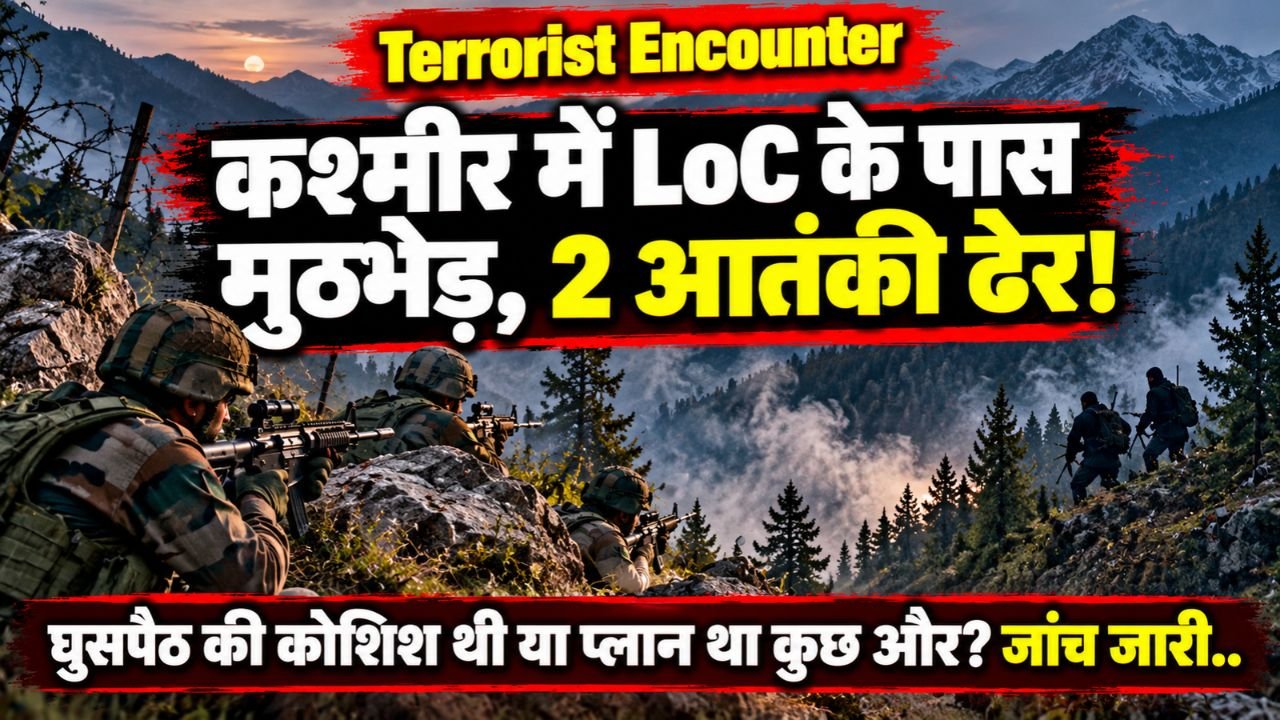 Terrorist Encounter: कश्मीर में LoC के पास मुठभेड़, 2 आतंकी ढेर! घुसपैठ की कोशिश थी या प्लान था कुछ और? जांच जारी..